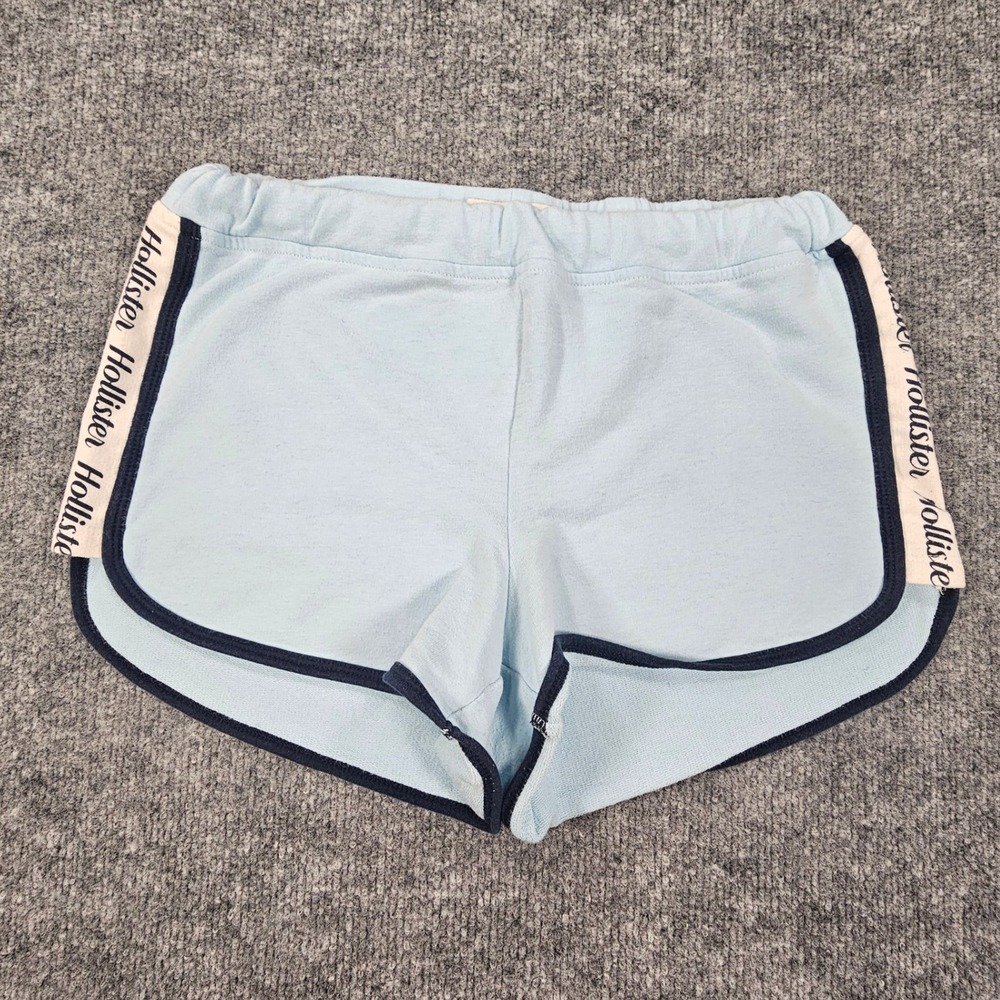 Hollister Dolphin Lounge Shorts Women's XS Light Blue Side-Stripe